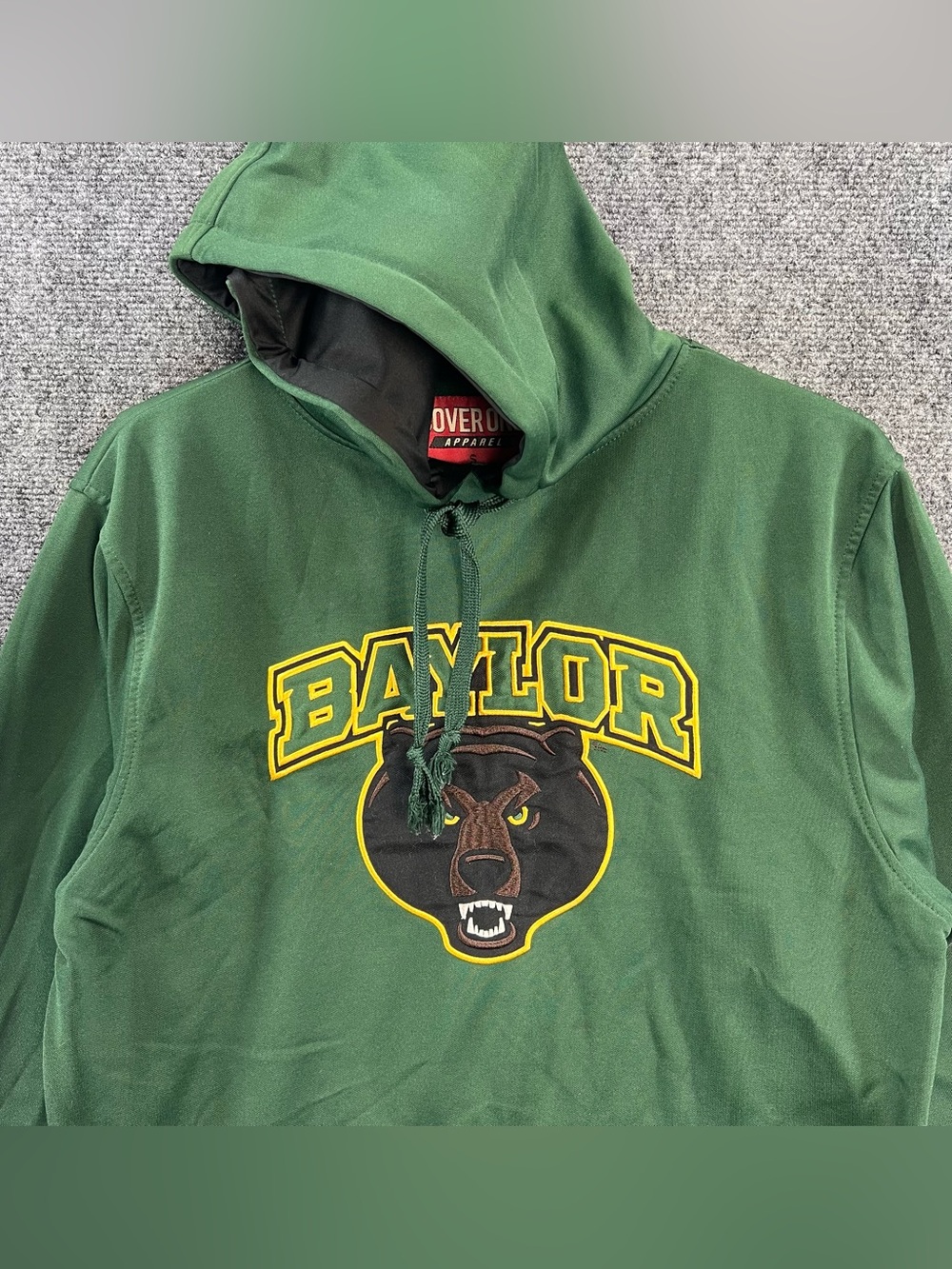 Baylor Bears Pullover Hoodie Sweater Men’s Small Green Cover One Apparel NCAA